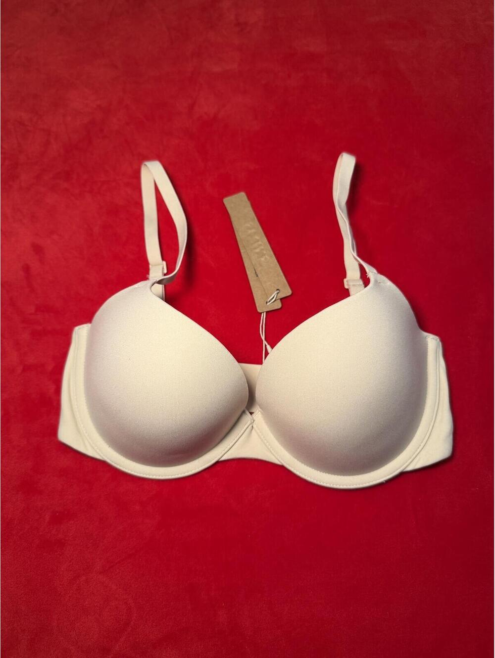 Skims Fits Everybody Push Up Demi Bra Color Sand Size 34C